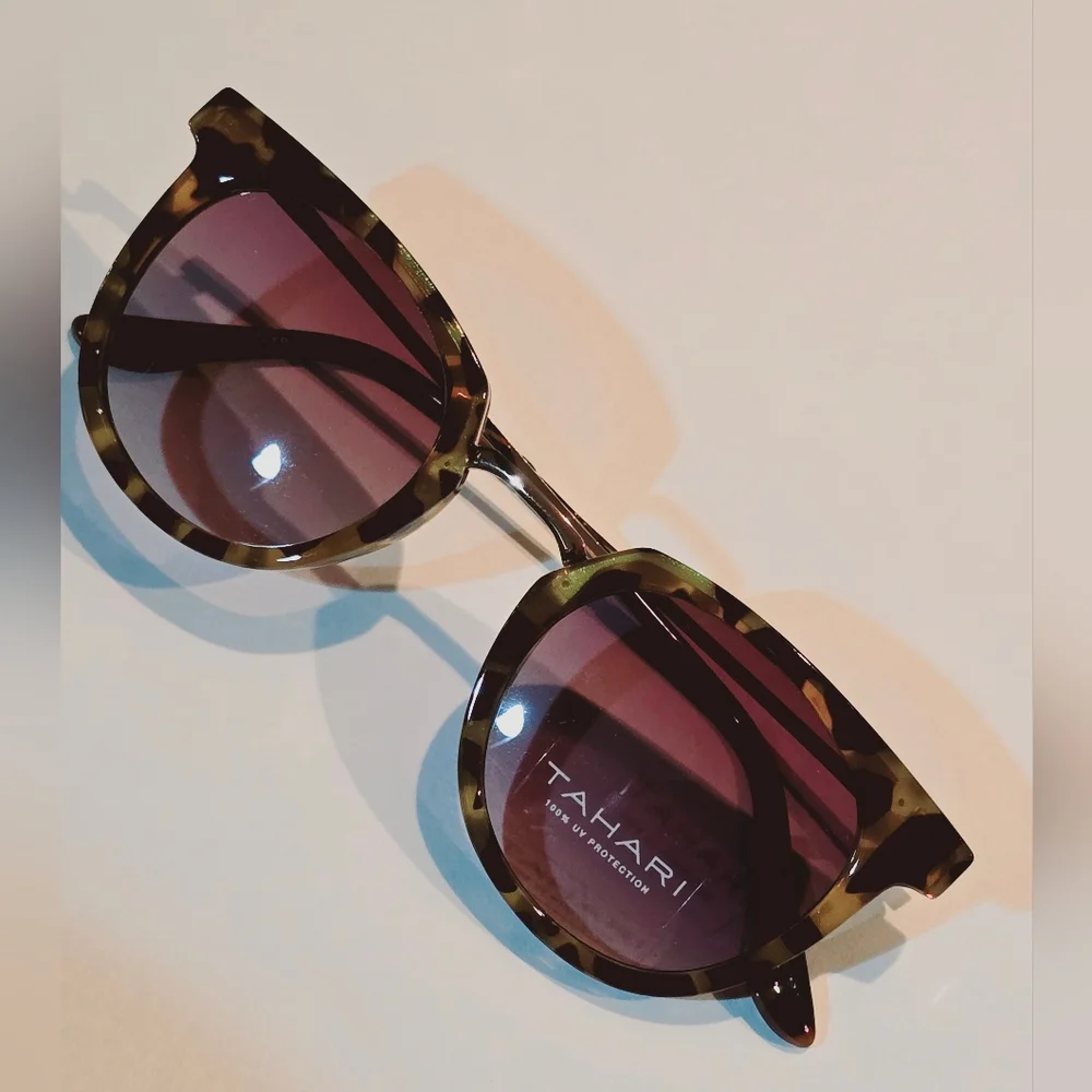 NEW Tahari Womens sunnies sunglasses tortoise leopard animal print spots